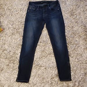 Dark wash blue jeans